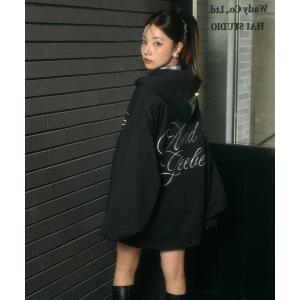 パーカー UNISEX カットケーブルジップパーカー レディース
