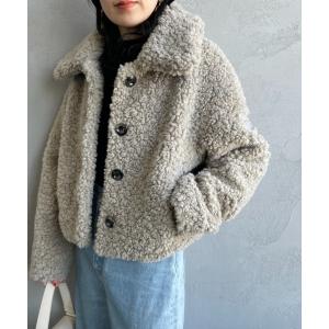 ブルゾン アウター 「TATRAS/タトラス」 MAMATETA シープ調ボアブルゾン レディース