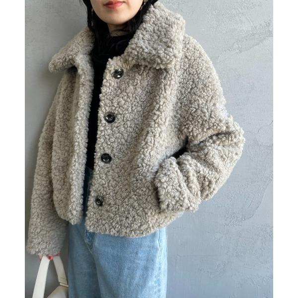 ブルゾン アウター 「TATRAS/タトラス」 MAMATETA シープ調ボアブルゾン レディース