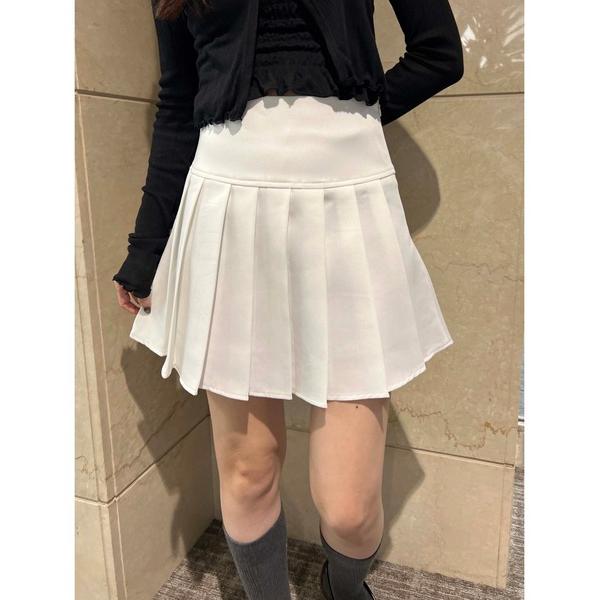スカート 切替プリーツスカート