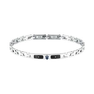 ブレスレット 「Maserati/マセラティ」ダイヤモンド - メンズ ブレスレット ブラック ブルー メンズ