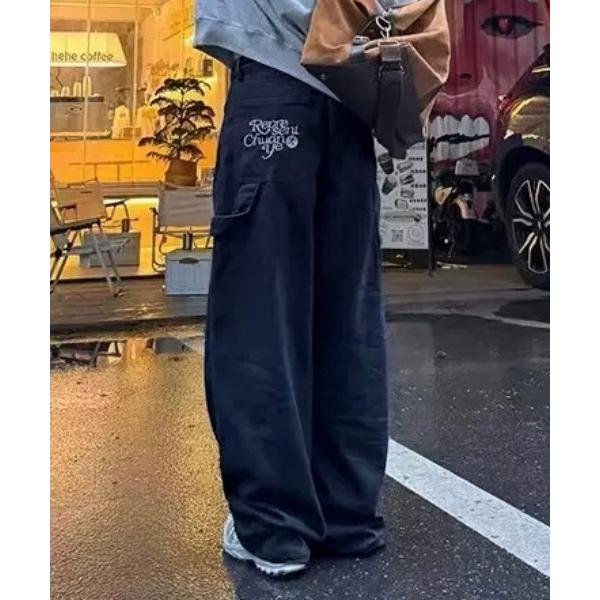 チノパン バック刺繍入りペインターパンツ レディース