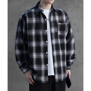 シャツ 「70」リラックスフィット オンブレチェックシャツ アメカジ