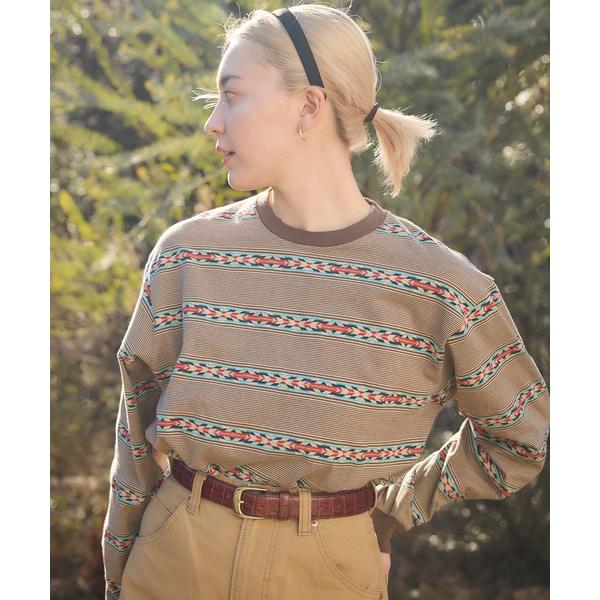 tシャツ PENDLETON/ペンドルトン ロングスリーブ ジャガード Tシャツ メンズ レディース