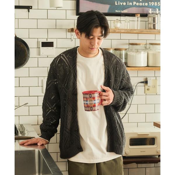 カーディガン PENDLETON/ペンドルトン レースステッチ 3ゲージ Vネックカーディガン メン...
