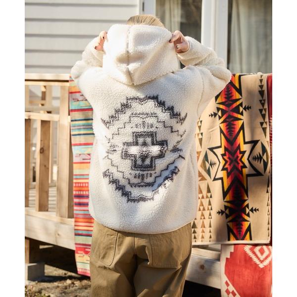 コート ジャケット PENDLETON/ペンドルトン ボアジャガードジップフーディ メンズ レディー...