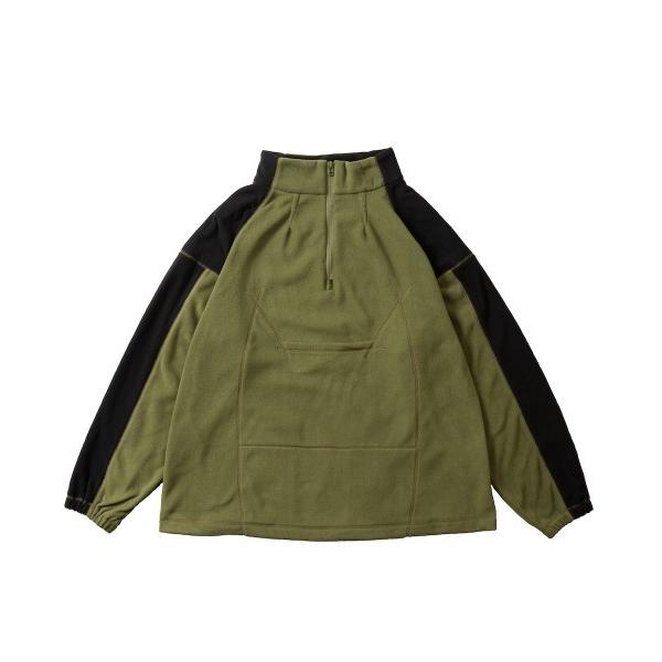 コート ジャケット Bi Fleece Pullover Olive×Black メンズ レディース