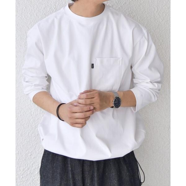 tシャツ SHIPS any: SORONA(R) ストレッチ ジャージー スピンドル ポケット T...