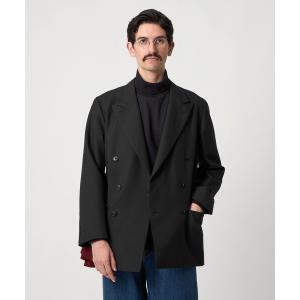 ジャケット テーラードジャケット 「Steven Alan」 ウール オックスフォード ダブルブレステッド 6B ジャケット メンズ