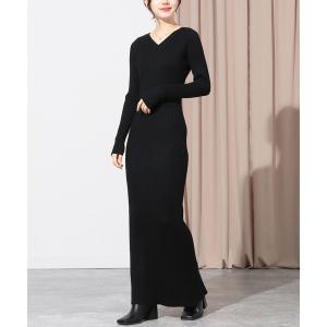 「CHILLE」 ニットワンピース FREE ブラック レディース