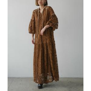 「My shawty」 長袖ワンピース FREE ブラウン レディース