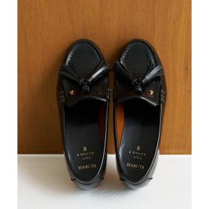 ローファー 「24.5〜26.0cm」HARUTA キルトタッセルローファー レディース