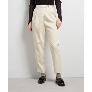 パンツ フロントタックテーパードパンツ レディース