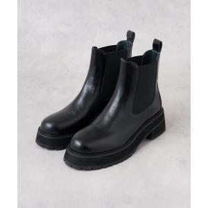 ブーツ レザーサイドゴアブーツ レディース