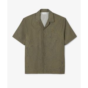 LACOSTE（ラコステ） モノグラム オープンカラー シャツ LACOSTE
