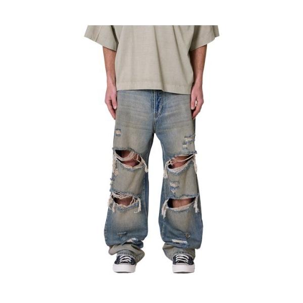 ワイドパンツ ジーンズ 「mnml」ULTRA BAGGY ORANGE DUSTED DENIM ...