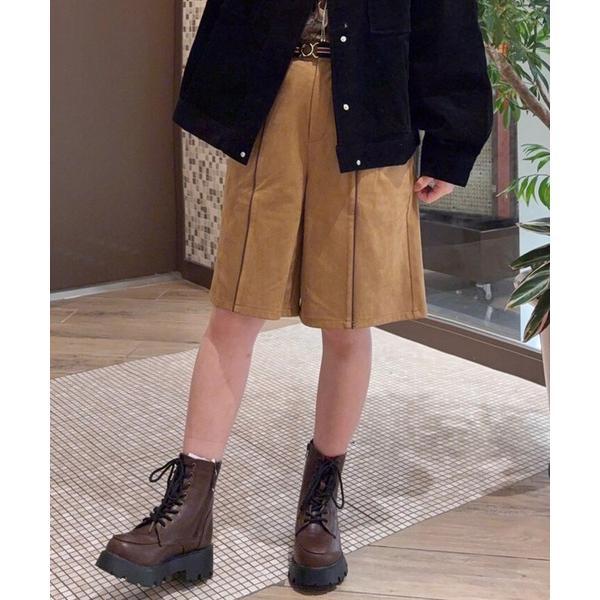 ハーフパンツ パンツ 短パン パイピングハーフパンツ レディース