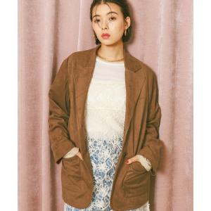 ジャケット テーラードジャケット 「柔らかくて着やすい」フェイクスウェードジャケット レディース
