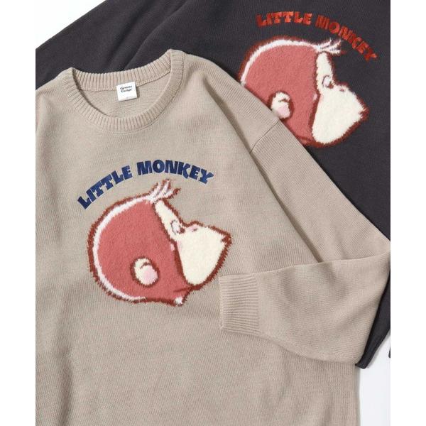 ニット セーター 2025AW Curious George/おさるのジョージ オーバーサイズ ジャ...