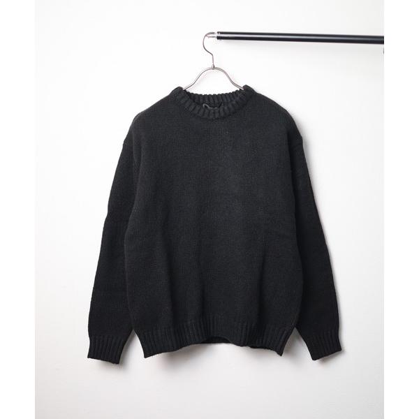 セーター ニット Bling leadsクルーネックカラーニット メンズ レディース