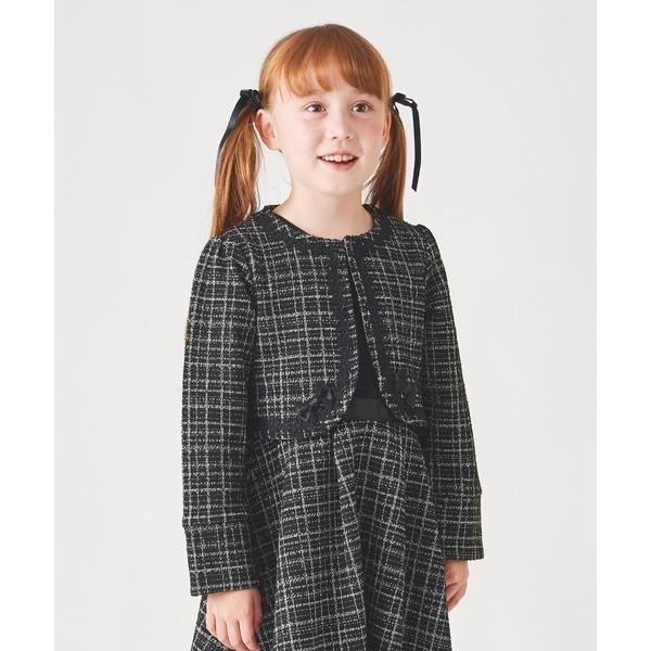 カーディガン フォーマル ツイードボレロ キッズ 子供服 女の子