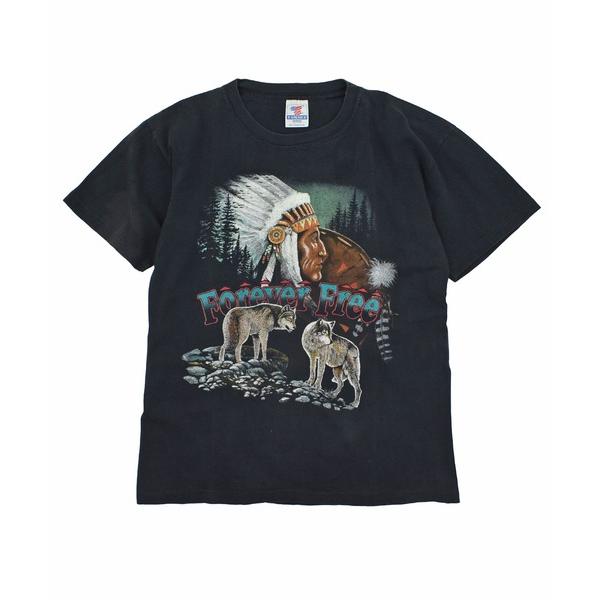 tシャツ 「USED」90’s T-AMERICA “Forever Free” アニマル Tシャツ...
