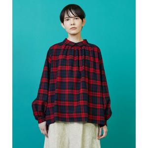 ブラウス シャツ ビエラチェック ブラウス レディース