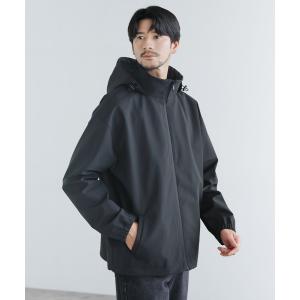 マウンテンパーカー ウインドブレーカー  「撥水/防風/透湿/止水ジップ」3レイヤー機能性2wayスタンドネックジャケットフード収納可能 メンズ