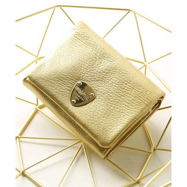 財布 「 GOLD PFEIL」レザーコンパクト折り財布 レディース メンズ