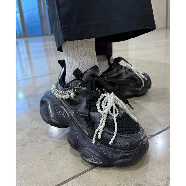 パールリボンシューズアクセサリー