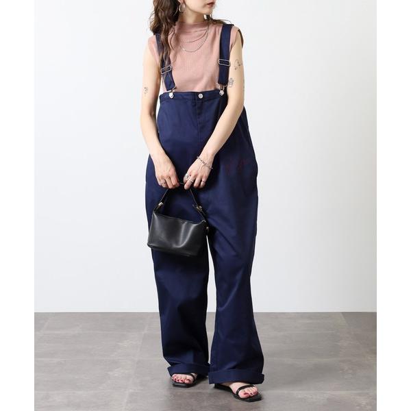 サロペット オーバーオール 刺繍ワークサロペット レディース