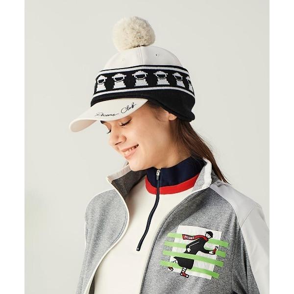 キャップ 帽子 イヤーウォーマー付２WAYキャップ レディース