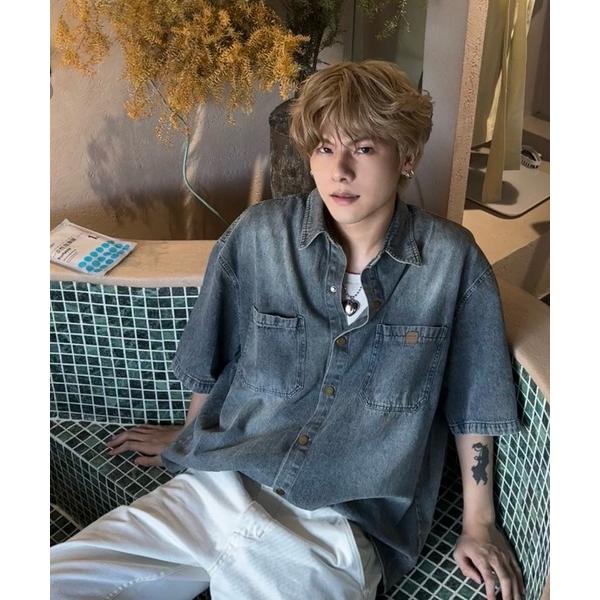 デニムジャケット gジャン 加工デニムシャツ レディース