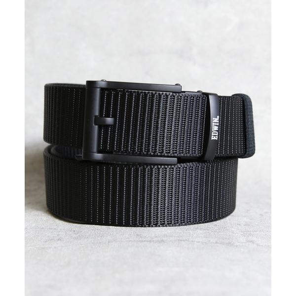 ベルト EDWIN 35mm ワンタッチバックルテープベルト メンズ レディース