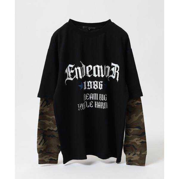 tシャツ JUNGLESTOTM フェイクレイヤード風Tシャツ メンズ レディース
