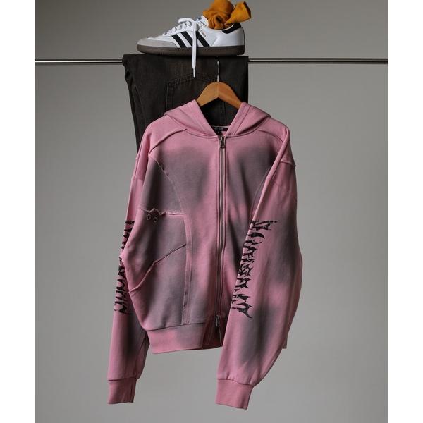 パーカー BIKESTAR スプレー加工切り替えZIPパーカー メンズ レディース