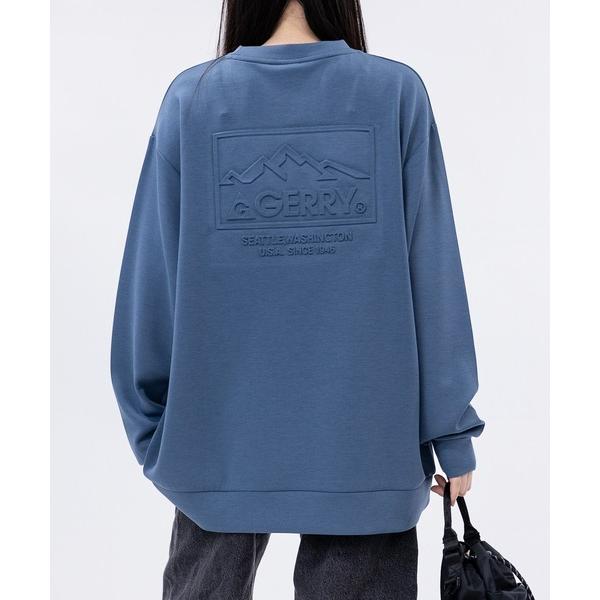 トレーナー スウェット 「ag」「GERRY/ジェリー」バックエンボス加工 シルキータッチ クルーネ...
