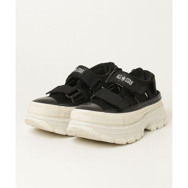 「CONVERSE」 フラットサンダル 24cm ブラック レディース