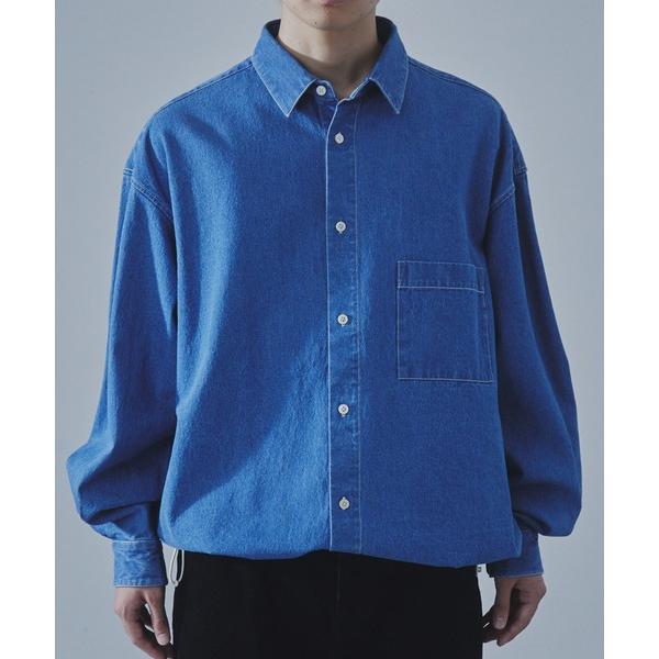 シャツ 「SLICK/スリック」9Oz Denim Drawstring Regular Shirt...