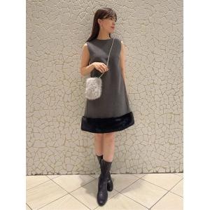 ワンピース 裾ファーミニワンピースの商品画像