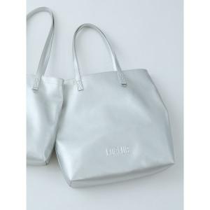 トートバッグ エンボスロゴトートバッグL レディース