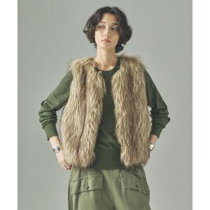 ベスト ジレ Curensology(カレンソロジー)/シャギーファーベスト レディース