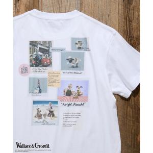 tシャツ Wallace ＆ Gromit/ウォレスとグルミット 「Wallace ＆ Gromit」 バックプリントTシャツ/ウォレスとグルミット