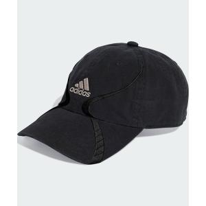美品✨バレンシアガ×アディダス ベースボールキャップ コットンドリル 黒 S BALENCIAGA（バレンシアガ） ×adidas アディダス ロゴストライプベース