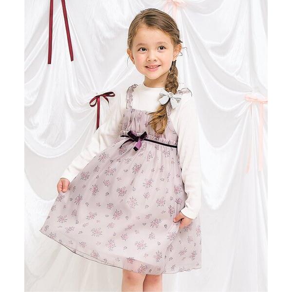 ワンピース 入園式 ヴィンテージフラワーワンピース＿アプレレクールマシェリ キッズ 子供服 女の子