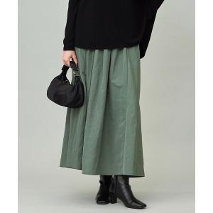 スカート エステルメモリータフタ ピンタックスカート