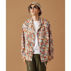 ブルゾン アウター 「Sサイズ〜」ビリケンプリントシャツ地コーチジャケット メンズ
