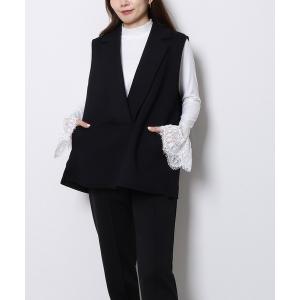 ベスト ジレ テーラードエアクッションベスト レディース