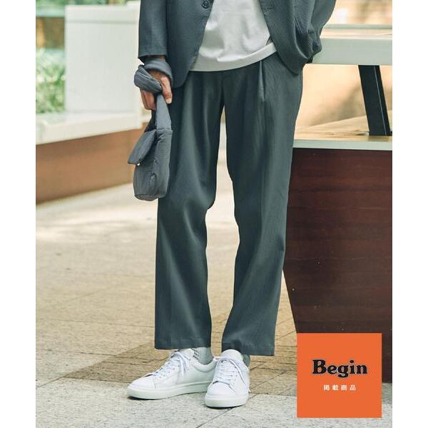 ワイドパンツ パンツ 「Begin/ビギン10月号掲載」楊柳スマートイージーパンツ　軽量/洗濯機OK...