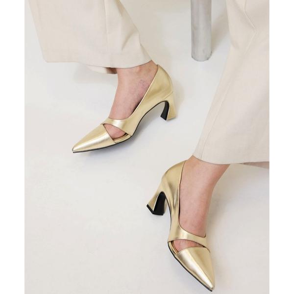パンプス SIDE SLIT POINTED TOE PUMPS